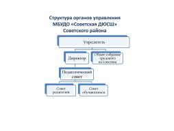 Структура Управления МБУДО "Советская ДЮСШ" Советского района Курской области